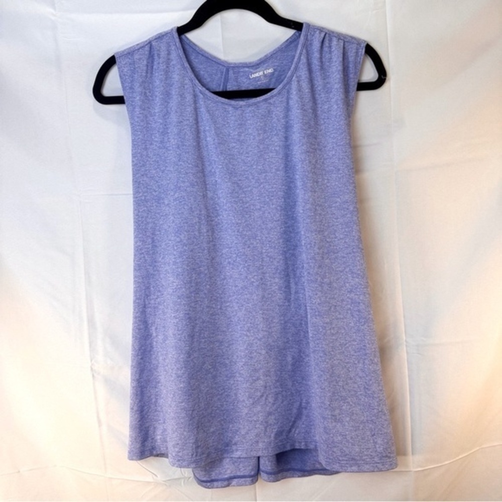 Lands' End Blue Cross-Back Tank Top Size XL
